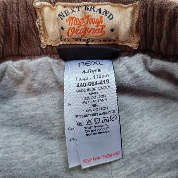 Next Direct like new lined corduroys 4-5 years - Picture 6 of 16